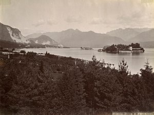 Isola dei Pescatori, Lago Maggiore, Italien, 1890
