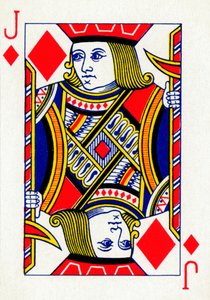 Bube von Karo aus einem Kartenspiel von Goodall & Son Ltd., ca. 1940 von Unbekannt