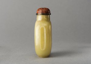 Jade-Schnupftabakflasche, China, Qing-Dynastie, 1644-1911 von Unbekannt