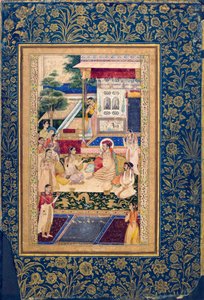 Jahangir und Prinz Khurram mit Nur Jahan, um 1624-1625