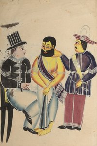 Gefängniswärter empfängt den Mahant von Tarakeshwar im Gefängnis, 1800er Jahre