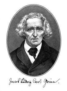 Jakob Ludwig Karl Grimm, deutscher Autor, Philologe und Mythologe, 1887 von Unbekannt