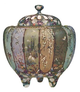 Japanischer Räuchergefäß - Cloisonné-Ware, 1914