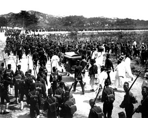 Japanische Truppen, Korea, 1900 von Unbekannt