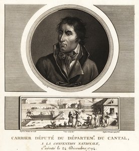 Jean-Baptiste Carrier, Abgeordneter des Departements Cantal bei der Nationalversammlung, 1794 guillotiniert
