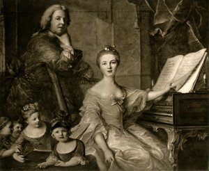 Jean-Marc Nattier und seine Familie, 1730-1762 von Unbekannt