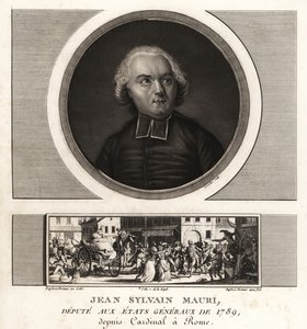 Jean-Sylvain Mauri oder Jean-Sifrein Maury (1746-1817), französischer Kardinal, Erzbischof und Bischof von Montefiascone