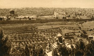 Jerusalem vom Ölberg aus gesehen