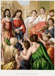 Jesus vor Pilatus, Mitte des 19. Jahrhunderts von Unbekannt