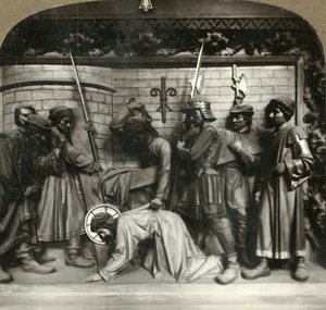 Jesus fällt zum zweiten Mal unter dem Gewicht des Kreuzes, ca. 1920er Jahre von Unbekannt
