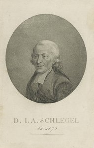 Johann Adolf Schlegel 1721-1793, um 1800