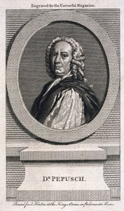 Johann Christoph Pepusch, deutscher Komponist und Musiktheoretiker, ca. 1725 von Unbekannt