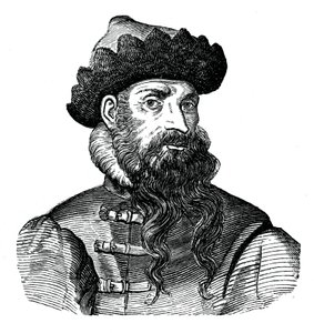 Johannes Gutenberg, deutscher Metallarbeiter und Erfinder, 16. Jahrhundert, 1870 von Unbekannt