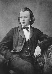 Johannes Brahms 1833-1897, deutscher Komponist und Pianist, ca. 1866