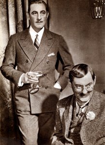 John 1882-1942 und Lionel 1878-1954 Barrymore, amerikanische Bühnen- und Filmschauspieler