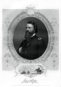 John Pope, Unionsgeneral im amerikanischen Bürgerkrieg, 1862-1867 von Unbekannt