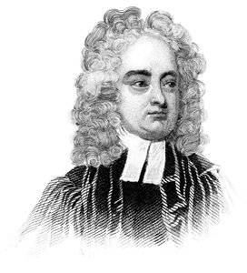 Jonathan Swift, anglo-irischer Priester, Satiriker, Essayist, politischer Pamphletist und Dichter, um 1850