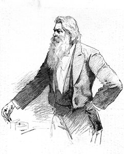 Joseph Wilson Swan, britischer Physiker und Chemiker, demonstriert Elektromagnetismus, 1889