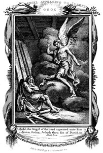 Josephs Traum: Siehe, der Engel des Herrn erschien ihm im Traum, 1804 von Unbekannt
