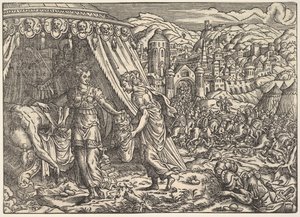 Judith und Holofernes, aus der Bibel, Frankfurt, 1564
