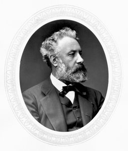 Jules Verne, französischer Abenteuer- und Science-Fiction-Autor, ca. 1880 von Unbekannt