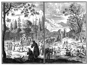 Jumala, Wirku-Accha. Eine Gottheit Lapplands, 1727-1738