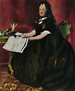 Kaiserin Maria Theresia 1717-1780 - Gemälde von Maron, 1934