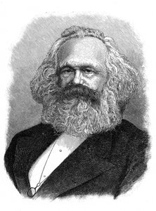 Karl Marx, deutscher politischer, sozialer und wirtschaftlicher Theoretiker