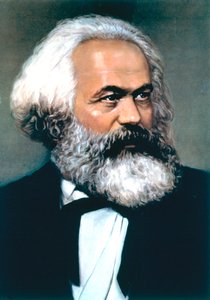 Karl Marx, deutscher Sozial-, Politik- und Wirtschaftstheoretiker von Unbekannt