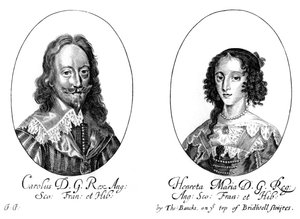 König Karl I. 1600-1649 und Königin Henrietta Maria 1609-1669
