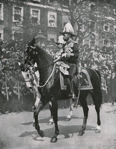 König Georg V. bei der Beerdigung seines Vaters König Edward VII., London, 20. Mai 1910