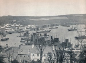Kinsale - Eine Fischereiflotte im Hafen, 1895