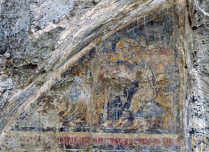 Kuss des Judas (Fresko) von Unbekannt