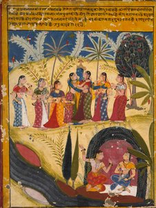 Krishna und Gopis, um 1660