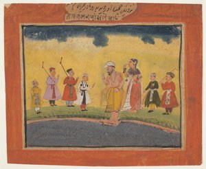Krishnas Eltern suchen nach ihm, ca. 1615 von Unbekannt