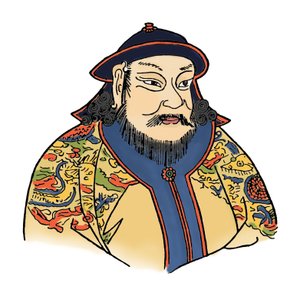 Kublai Khan 1215-1294 des Mongolischen Reiches und Gründer der Yuan-Dynastie, 1912