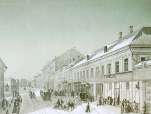 Kuznetsky Most, Moskau, Russland, 1840er Jahre