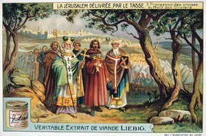 La Jerusalem deliveree par le Tasse, Prozession der Kreuze zum Ölberg, 19. Jahrhundert