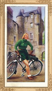 Dame auf dem Fahrrad, 1939