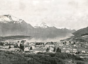 Lake Wakatipu und die Berge, Queenstown, Neuseeland, 1895 von Unbekannt