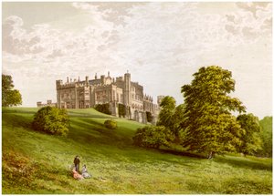Lambton Castle, County Durham, Residenz des Earl of Durham, ca. 1880 von Unbekannt