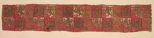 Lampas mit Heraldik von Kastilien und León, von einem königlichen christlichen Gewand von Unbekannt