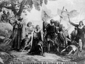 Landung von Kolumbus in Amerika, 15. Jahrhundert, 1920er