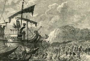 Landung von Julius Caesar in Britannien, 1890