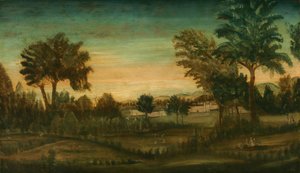 Landschaft mit Gebäuden, viertes Viertel des 18. Jahrhunderts von Unbekannt