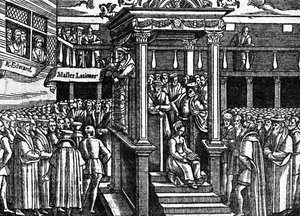Latimar predigt vor König Edward VI., ca. 1550, ca. 1902-1905 von Unbekannt