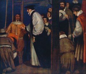 Laud betritt das Boot in Lambeth, um zum Tower zu fahren, 1912