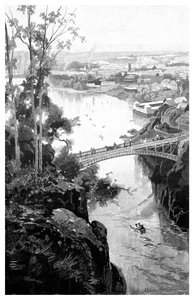 Launceston, von der Cataract Bridge, Tasmanien, Australien