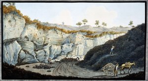 Lavaschichten vom Vesuv, Königreich Neapel, ca. 1767