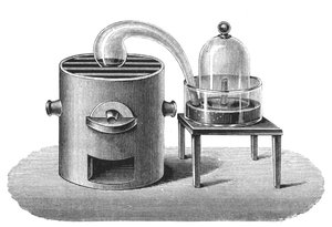 Lavoisiers Untersuchung der Existenz von Sauerstoff in der Luft, spätes 18. Jahrhundert, 1894 von Unbekannt